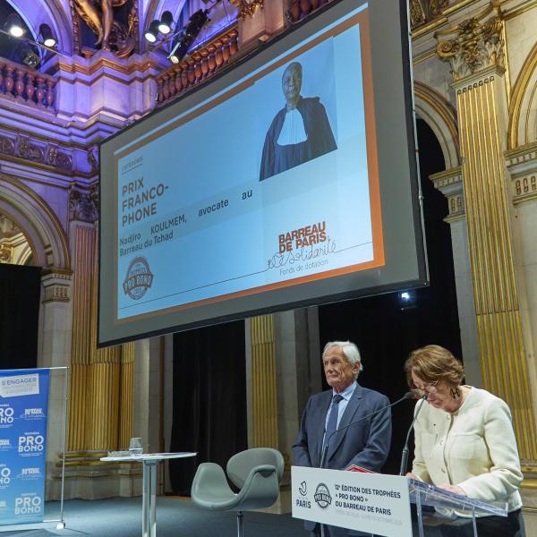 Annonce lauréate Prix Pro Bono Francophone